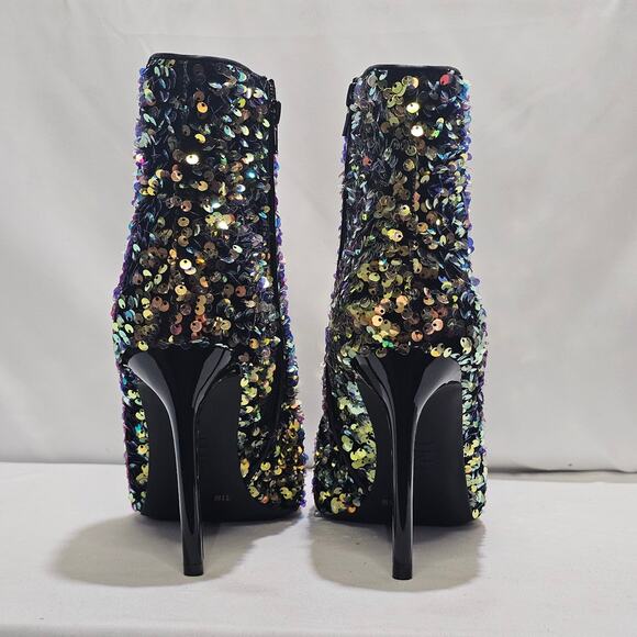 INC International Concepts Women's  Reisa Dress Booties Gold Sequin Size 11 NWT - Picture 6 of 8